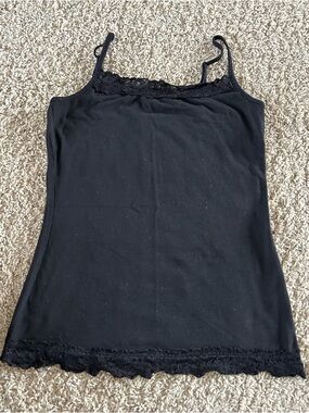 Maurices Black Lace-Trim Camisole